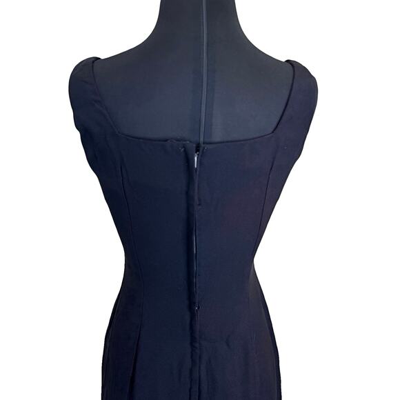 1950s Audrey Hepburn Style Little Black Cocktail Dress – Size 2 - Picture 13 of 16